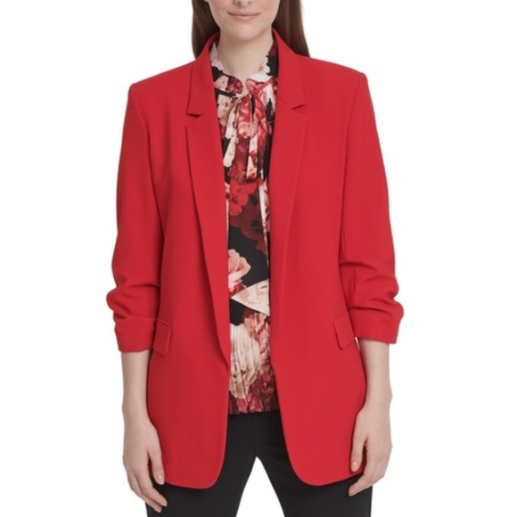DKNY Ruched sleeve blazer - Picture 1 of 7